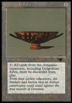 1994 Magic the Gathering Antiquities #NNO Golgothian Sylex Front