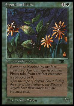 1994 Magic the Gathering Antiquities #NNO Argothian Pixies Front