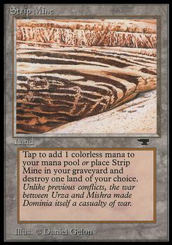 1994 Magic the Gathering Antiquities #NNO Strip Mine Front