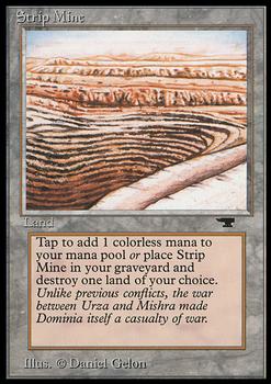 1994 Magic the Gathering Antiquities #NNO Strip Mine Front