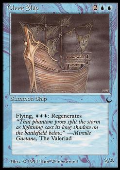 1994 Magic the Gathering The Dark #NNO Ghost Ship Front
