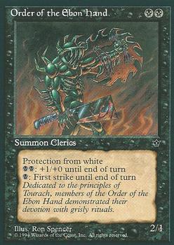 1994 Magic the Gathering Fallen Empires #NNO Order of the Ebon Hand Front