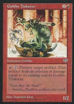 1996 Magic the Gathering Mirage #NNO Goblin Tinkerer Front
