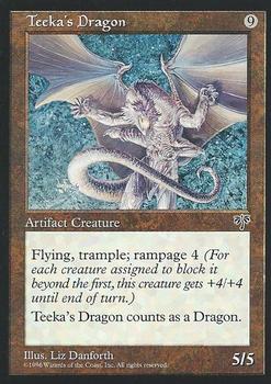 1996 Magic the Gathering Mirage #NNO Teeka's Dragon Front