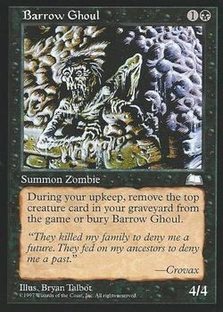 1997 Magic the Gathering Weatherlight #NNO Barrow Ghoul Front