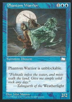 1997 Magic the Gathering Weatherlight #NNO Phantom Warrior Front