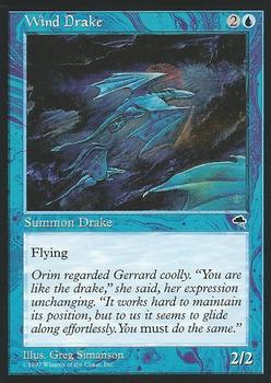 1997 Magic the Gathering Tempest #NNO Wind Drake Front