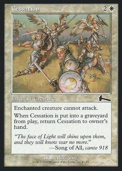 1999 Magic the Gathering Urza's Legacy #4 Cessation Front