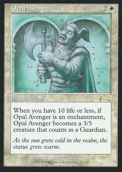 1999 Magic the Gathering Urza's Legacy #15 Opal Avenger Front