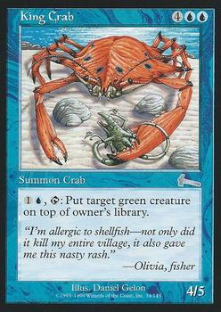 1999 Magic the Gathering Urza's Legacy #34 King Crab Front