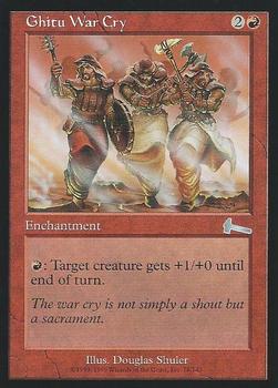 1999 Magic the Gathering Urza's Legacy #78 Ghitu War Cry Front