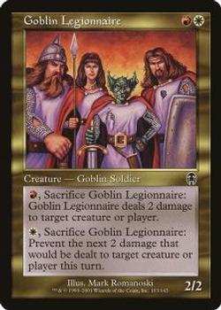 2001 Magic the Gathering Apocalypse #103 Goblin Legionnaire Front