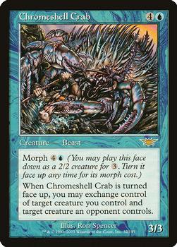 2003 Magic the Gathering Legions #32 Chromeshell Crab Front