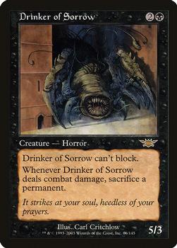2003 Magic the Gathering Legions #66 Drinker of Sorrow Front