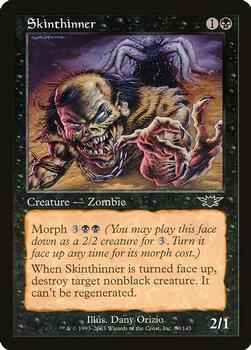 2003 Magic the Gathering Legions #80 Skinthinner Front