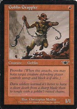 2003 Magic the Gathering Legions #100 Goblin Grappler Front