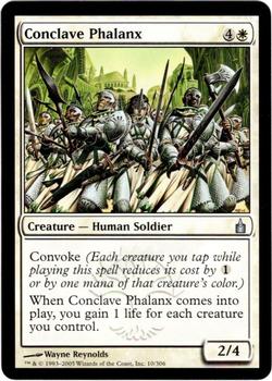 2005 Magic the Gathering Ravnica: City of Guilds #10 Conclave Phalanx Front