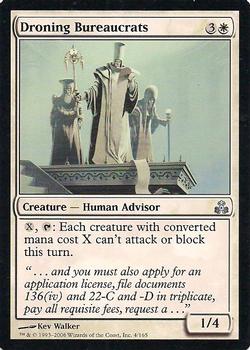 2006 Magic the Gathering Guildpact #4 Droning Bureaucrats Front