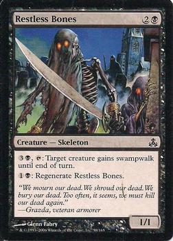 2006 Magic the Gathering Guildpact #58 Restless Bones Front
