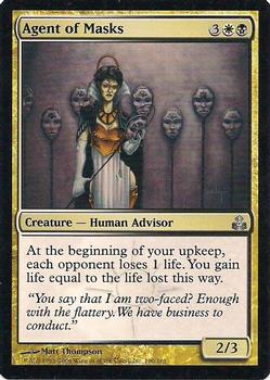 2006 Magic the Gathering Guildpact #100 Agent of Masks Front