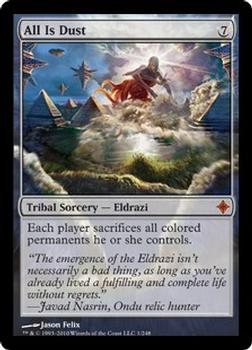 2010 Magic the Gathering Rise of the Eldrazi #1 All Is Dust Front