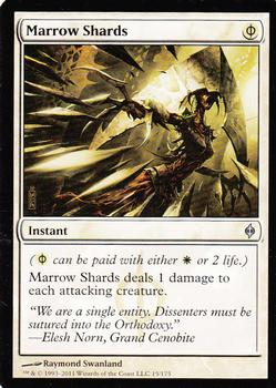 2011 Magic the Gathering New Phyrexia #15 Marrow Shards Front