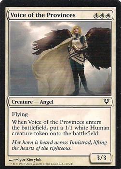 2012 Magic the Gathering Avacyn Restored #40 Voice of the Provinces Front