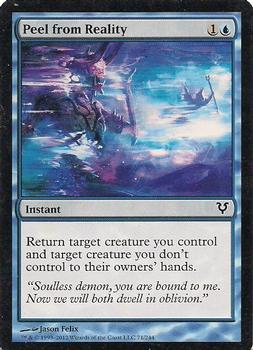 2012 Magic the Gathering Avacyn Restored #71 Peel from Reality Front