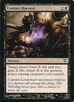 2012 Magic the Gathering Avacyn Restored #100 Essence Harvest Front