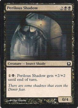 2012 Magic the Gathering Return to Ravnica #74 Perilous Shadow Front