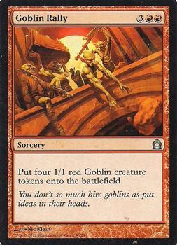 2012 Magic the Gathering Return to Ravnica #95 Goblin Rally Front