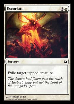 2014 Magic the Gathering Born of the Gods #10 Excoriate Front