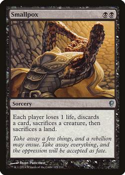 2014 Magic the Gathering Conspiracy #125 Smallpox Front