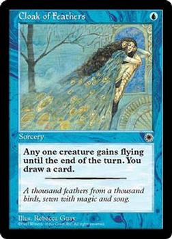 1997 Magic the Gathering Portal #NNO Cloak of Feathers Front