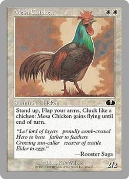 1998 Magic the Gathering Unglued #9 Mesa Chicken Front