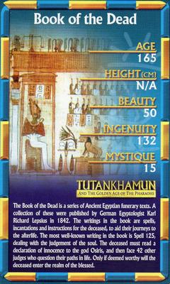 2007 Top Trumps Ancient Egypt Tutankhamun and the Golden Age of the Pharaohs #NNO Book of the Dead Front