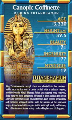 2007 Top Trumps Ancient Egypt Tutankhamun and the Golden Age of the Pharaohs #NNO Canopic Coffinette of King Tutankhamun Front