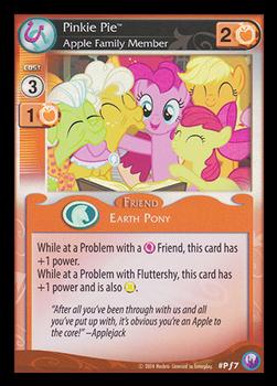 2014 My Little Pony Canterlot Nights - Foil Promo #Pf7 Pinkie Pie, Apple Family Member Front