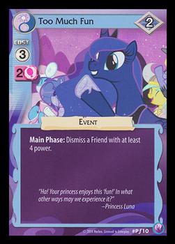 2014 My Little Pony Canterlot Nights - Foil Promo #Pf10 Too Much Fun Front