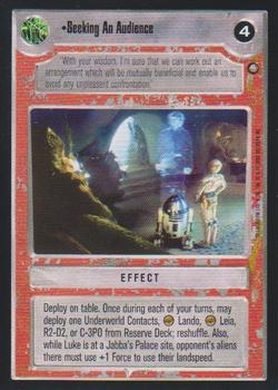 2000 Decipher Star Wars CCG Jabba's Palace Sealed Deck #NNO Seeking An Audience Front