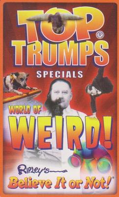 2008 Top Trumps Specials World of Weird! Ripley's Believe it or Not! #NNO Title Card Front