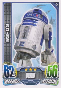 2015 Topps Star Wars Rebel Attax #16 R2-D2 Front