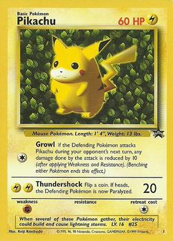 1999-03 Pokemon Wizards Black Star Promos #1 Pikachu Front