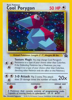 1999-03 Pokemon Wizards Black Star Promos #15 Cool Porygon Front
