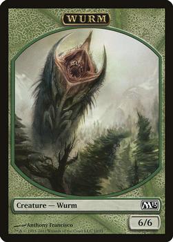 2012 Magic the Gathering 2013 Core Set - Tokens #10/11 Wurm Front