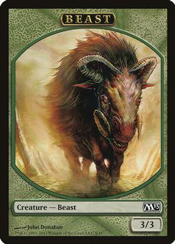 2012 Magic the Gathering 2013 Core Set - Tokens #8/11 Beast Front