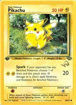 1999-01 Pokemon W Promos #60/64 Pikachu Front