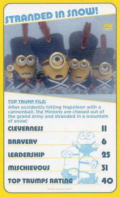 2015 Top Trumps Minions #NNO Stranded in snow Front