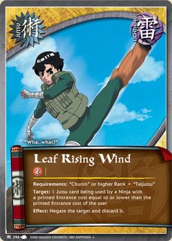 2009 Naruto Series 12: A New Chronicle #ANCJ-396 Leaf Rising Wind Front