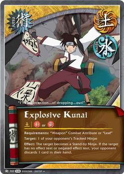 2010 Naruto Series 18: Fangs of the Snake #FotSJ-707 Explosive Kunai Front